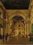 Vasiliev Timofei Alexeyevich Interiors of the Winter Palace. View of the Great Church - Hermitage
